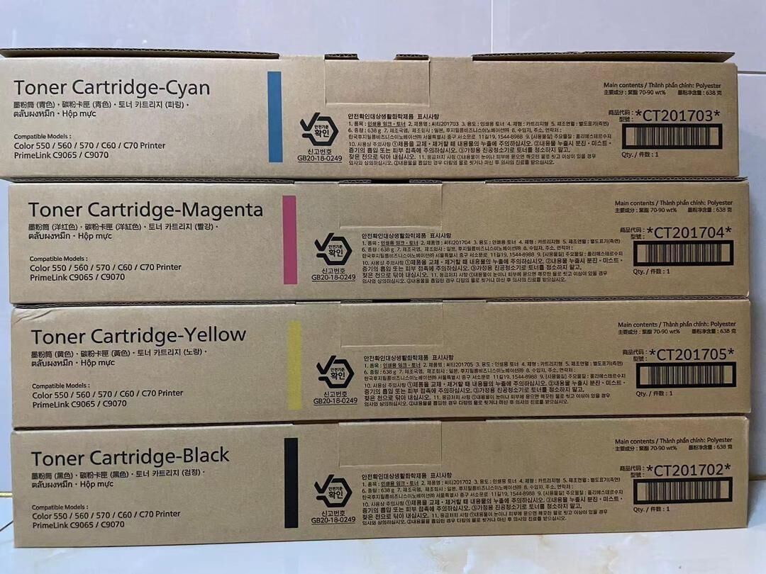 Cartucho de tóner original FUJIFILM para impresora Xerox Color 550/560/570/C60/C70 PrimeLink C9065/C9070