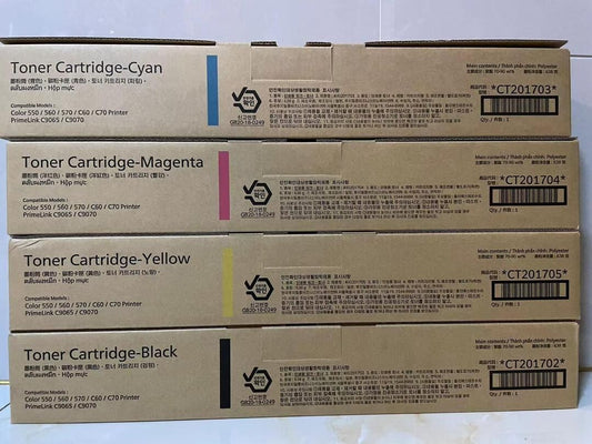 Cartucho de tóner original FUJIFILM para impresora Xerox Color 550/560/570/C60/C70 PrimeLink C9065/C9070